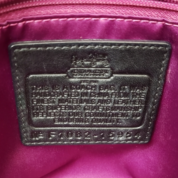 COACH - ASHLEY BLACK CROC EMBOSSED LEATHER SATCHEL - Picture 10 of 13